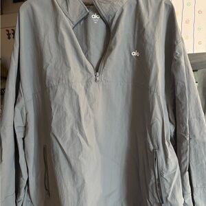 ALO Yoga Charcoal Half-Zip Jacket